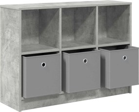vidaXL Πλαϊνό γραφείο Σκυρόδεμα Γκρι 88,5 x 27,5 x 63,5 εκ