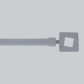 Κουρτινόξυλο Φ19mm Μονό Επεκτεινόμενο 120-210cm Με Άκρα L-N Studio Grey 7888012093