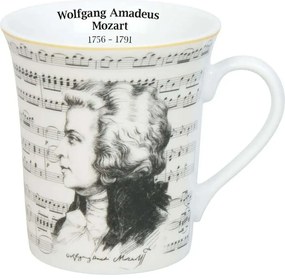 Κούπα Mozart Composers Music 1111002940 410ml White-Black Könitz Πορσελάνη