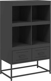 vidaXL Ντουλάπι Μαύρο 68x39x111,5 εκ. από Χάλυβα