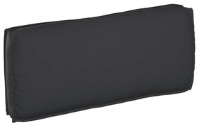 vidaXL Cushion για Παλέτα για Κάθισμα/Πλάτη Μαύρο 120x50x12 εκ. από Ύφασμα Oxford
