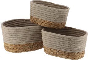 Καλάθια Αποθήκευσης (Σετ 3τμχ) T-D Rectangular Taupe 84164232