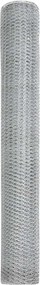 vidaXL Φράχτης Εξαγώνου Ασημί 1 x 100 m Γαλβανισμένος χάλυβας