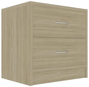 vidaXL Κομοδίνο Χρώμα Sonoma Δρυς 40 x 30 x 40 εκ. από Επεξ. Ξύλο