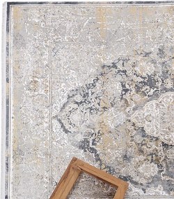 Χαλί Διαδρόμου (80x150) Royal Carpet Bamboo Silk 5991A L.Grey/Anthracite