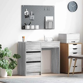 vidaXL Γραφείο Γκρίζο Σονομα 90 x 37,5 x 75 cm Επεξεργασμένο Ξύλο