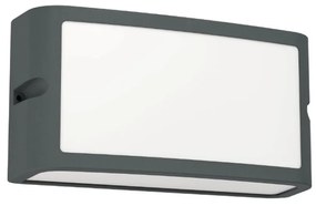 Φωτιστικό Τοίχου - Απλίκα Camarda 900808 22x9x11cm Led 4000Κ IP54 Anthracite Eglo