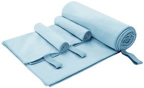 vidaXL Σύνολο πετσέτας αθλητισμού 3 pcs Μπλε