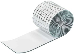 vidaXL Μωσαϊκό Καθρέπτη Γεωμετρικό 12 pcs Ασημί 100 x 4 εκ. Γυαλί