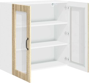 vidaXL Ραφιέρα τοίχου LUCCA Sonoma Δρυς 80 x 31 x 80 εκ.