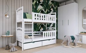 SEBUŚ 80x160 white bunk bed Lano Furniture