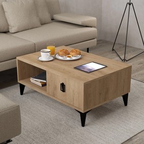 Τραπεζάκι Σαλονιού Sapphire Δρυς CREDO 90x60x15
