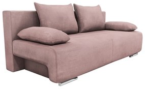 Καναπές Κρεβάτι Τριθέσιος GEORGIA Ανοιχτό Μοβ 194x93x72cm - Ύφασμα - 14560013