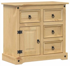 vidaXL Ντουλάπι Corona 80 x 40 x 75 εκ. από Μασίφ Ξύλο Πεύκου