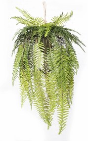 Supergreens Τεχνητή Κρεμαστή Φτέρη Lady Πράσινη 117 εκ. RIZA - 2371-7