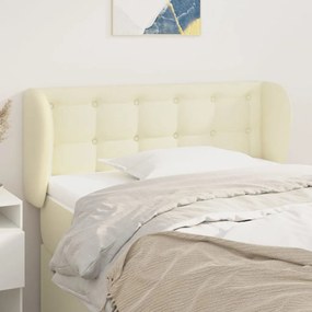 Κεφαλάρι με Πτερύγια Κρεμ 103x23x78/88 εκ. Συνθετικό Δέρμα 3117230