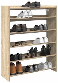 Ράφι παπουτσιών vidaXL Sonoma Oak 80x25x100 cm Κατασκευασμένο ξύλο