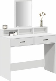 vidaXL Τραπέζι περιποίησης Λευκό 100 x 41 x 140 εκ. Επεξεργασμένο ξύλο