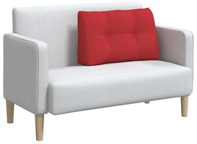 vidaXL Μαξιλάρι Πλάτης Κόκκινο 80 x 24 x 50 εκ ύφασμα