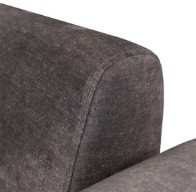 Καναπές κρεβάτι με βοηθητικό τραπέζι PWF-0595 pakoworld ύφασμα ανθρακί 220x90x80εκ - Ύφασμα - 071-001345