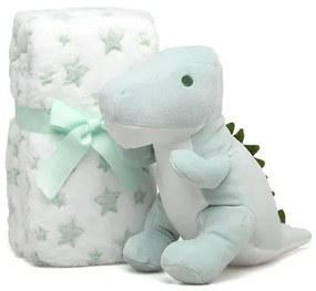 Κουβέρτα Fleece Αγκαλιάς (100x100) + Λούτρινο Kiokids 6060 Μέντα