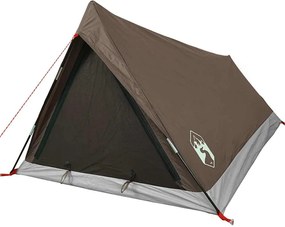 vidaXL Σκηνή Κάμπινγκ 2 Ατόμων Αδιάβροχη Καφέ