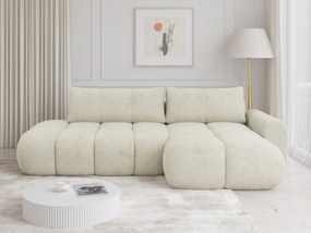 Γωνιακός καναπές Mitto I-Εκρού-Δεξιά