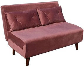 Καναπές - Κρεβάτι Διθέσιος Falcon 01-3330 121x90x80cm Dusty Pink