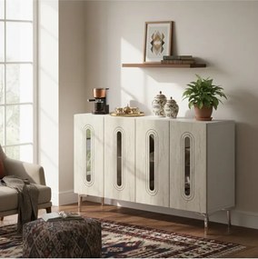 Stewehome κονσόλα πολύχρηστο ντουλάπι για γωνιά καφέ και βάση τηλεόρασης 120x32x75 cm