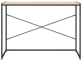 vidaXL Γραφείο Υπολογιστή Μαύρο 110 x 60 x 70 εκ. Επεξεργασμένο Ξύλο