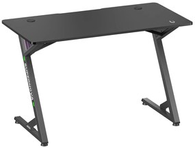 BRATECK gaming γραφείο GMD14-1 με RGB φωτισμό, 120x60x75cm, μαύρο
