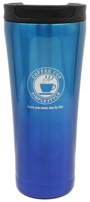 Ποτήρι Θερμός με Καπάκι Ασφαλείας 500ml JB-1715 Μπλε - Γαλάζιο