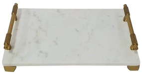 Δίσκος Σερβιρίσματος Μαρμάρινος-Μπρούτζινος ESPIEL 48x25x8εκ. GET404