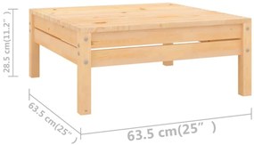 vidaXL Σαλόνι Κήπου Σετ 6 Τεμαχίων από Μασίφ Ξύλο Πεύκου