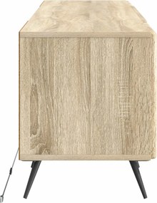 vidaXL Ντουλάπα LED Τηλεόρασης Sonoma Δρυς Επεξεργασμένο Ξύλο