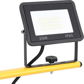 vidaXL Προβολέας LED με Τρίποδο Θερμό Λευκό 2 x 20 W