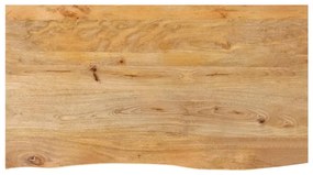 Επιφάνεια Τραπεζιού 120x60x2,5 εκ. Live Edge Μασίφ Ξύλο Μάνγκο