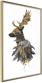 Αφίσα - King of the Forest - 40x60 - Χρυσό - Χωρίς πασπαρτού