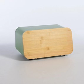 Ψωμιέρα Bread Basket 34,5x19x17 Green Nef-Nef Homeware Μέταλλο