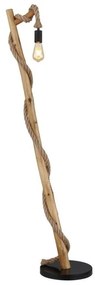 Επιδαπέδιο Φωτιστικό Ε27 Καφέ Ξύλο Ulley 69029S Globo Lighting-69029S-Καφέ 69029S