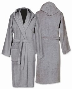 Μπουρνούζι Με Κουκούλα Comfort Grey M 5205495383606