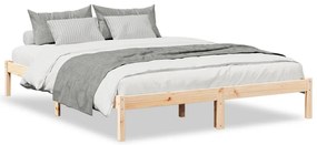vidaXL Πλαίσιο Κρεβατιού Μακρύ Χωρίς Στρώμα 160x210 εκ Μασίφ Πεύκο