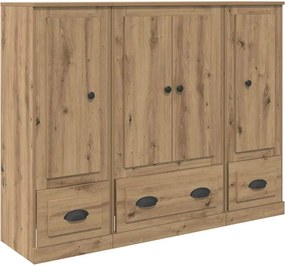 vidaXL Highboard 3 pcs Artisan Oak 132 x 35,5 x 103,5 εκ.