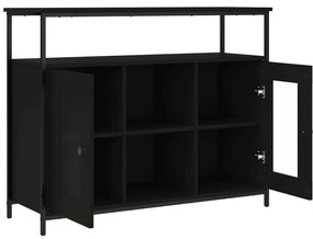 vidaXL Μπουφές Μαύρος 100x35x80 εκ. από Επεξεργασμένο Ξύλο