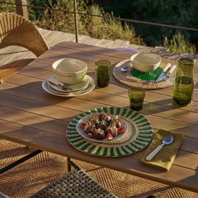 Σετ 4 σουπλά από ψάθα, Romix