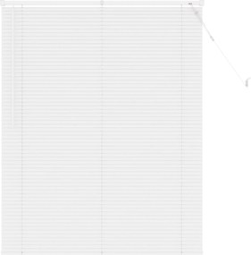 vidaXL Βενετσιάνικη Σκίαση Λευκός 150 x 110 εκ 25 mm PVC