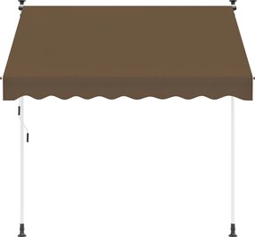 vidaXL Χειροκίνητη Ανακλινόμενη Σκίαση Taupe 350 cm
