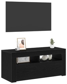 vidaXL Ντουλάπι TV Μαύρο 90 x 35 x 40 εκ. Επεξεργασμένο ξύλο