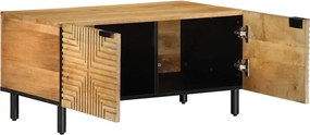 vidaXL Τραπεζάκι σαλονιού καφέ 80x50x40 cm μασίφ ξύλο Mango