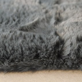 Πατάκι Γούνινο (60x90) Ravelia Fluffy Dark Grey